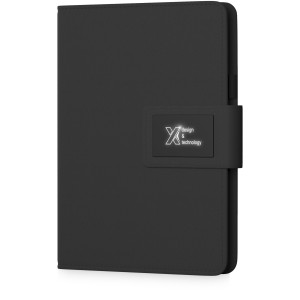 SCX.design O16 A5 light-up notebook powerbank, Solid black (Powerbanks)