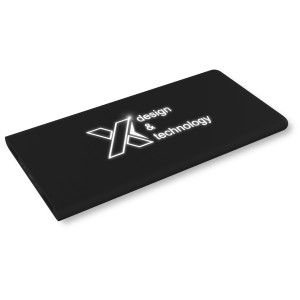 SCX.design P15 5000 mAh Powerbank mit Leuchtlogo, schwarz