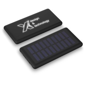 SCX.design P30 8000 mAh light-up solar power bank, Solid bla <font size=1>[ENG]</font>