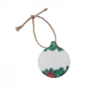 Seed paper Xmas ornament, White (Decorations)