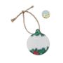 Seed paper Xmas ornament, White