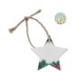 Seed paper Xmas ornament, White