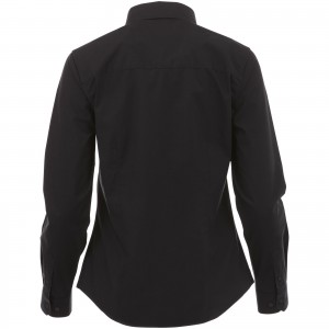 Hamell long sleeve ladies shirt, solid black (shirt)