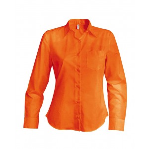 JESSICA > LADIES' LONG-SLEEVED SHIRT, Orange (shirt)