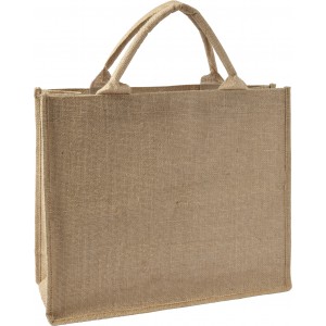 Jute shopping bag Ridley, brown (cotton bag)