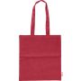 Recycled cotton shopping bag (120 gsm) Elara, Red