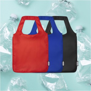 Ash RPET large tote bag, Red (Shopping bags)