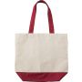 Cotton (280 g/m2) shopping bag Cole, red