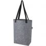 Felta GRS recycled felt tote bag with wide bottom 12L, Medium grey