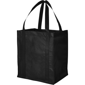 Liberty non-woven tote bag, solid black (Shopping bags)