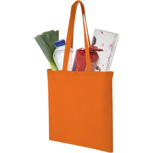 Madras 140 g/m2 cotton tote bag, Orange (cotton bag)