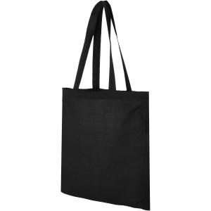 Madras 140 g/m2 cotton tote bag, solid black (cotton bag)
