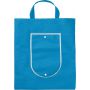 Nonwoven (80 g/m2) foldable shopping bag Francesca, light bl