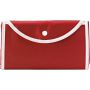 Nonwoven (80 g/m2) foldable shopping bag Francesca, red