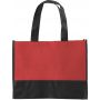 Nonwoven (80 gr/m2) shopping bag Brenda, red