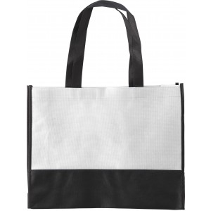 Nonwoven (80 gr/m2) shopping bag Brenda, white (Shopping bags)