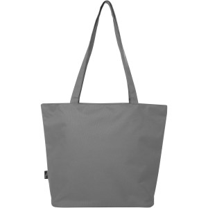 Panama GRS recycled zippered tote bag 20L, Grey (Shopping bags)