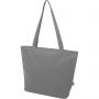 Panama GRS recycled zippered tote bag 20L, Grey