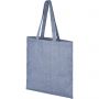 Pheebs 210 g/m2 recycled tote bag, Heather blue
