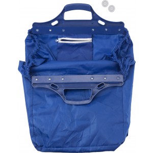 Polyester (210D) trolley shopping bag Ceryse, cobalt blue (Shopping bags)