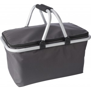 Polyester (320-330 gr/m2) shopping basket. Cassian, grey (Shopping bags)