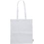 Recycled cotton shopping bag (120 gsm) Elara, White