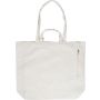 Recycled cotton shopping bag Bennett, khaki