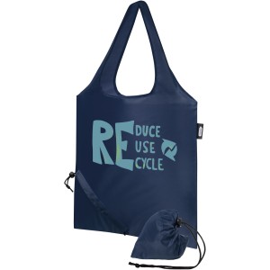 Sabia RPET foldable tote bag, Navy (Shopping bags)