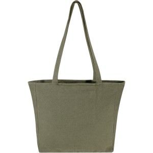 Weekender 500 g/m2 recycled tote bag, Green (Shopping bags)