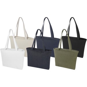 Weekender 500 g/m2 recycled tote bag, White (Shopping bags)