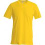 SHORT-SLEEVED CREW NECK T-SHIRT, Yellow