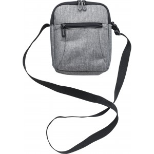 Polyester shoulder bag Caden, grey (Shoulder bags)