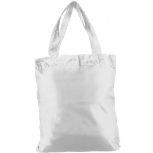 Polyester (190T) shopping bag Miley, white (Shopping bags)