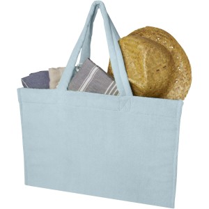 Siam GRS recycled terry beach tote bag 13L, Cloud Blue (Strandtaschen)