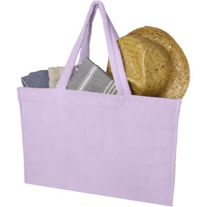 Siam GRS recycled terry beach tote bag 13L, Lilac (Strandtaschen)