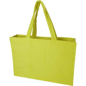 Siam GRS recycled terry beach tote bag 13L, Lime (Strandtaschen)