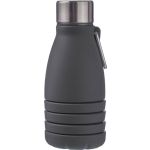 Silicone foldable drinking bottle 550 ml Erin, black (1172250-01)