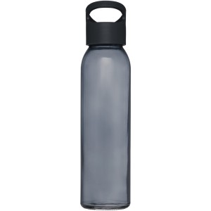 Sky 500 ml glass sport bottle, Solid black (Sport bottles)