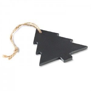 Slate xmas hanger tree, Black (Decorations)