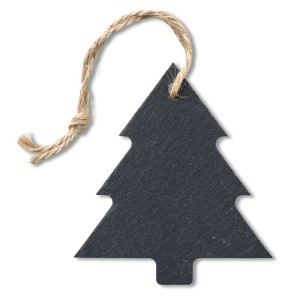 Slate xmas hanger tree, Black (Decorations)