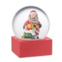 Snow ball glass ornament, Red