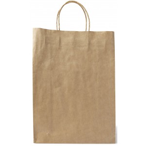 Tragetasche aus recycelten Papier Rumaya, Braun