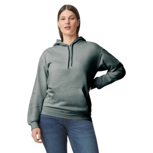 SOFTSTYLE MIDWEIGHT FLEECE ADULT HOODIE, Dark Heather (Pullovers)