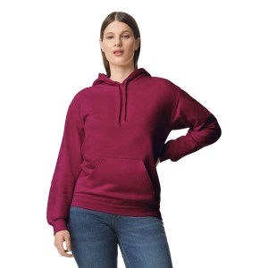 SOFTSTYLE MIDWEIGHT FLEECE ADULT HOODIE, Maroon (Pullovers)