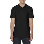SOFTSTYLE<sup>®</sup> ADULT DOUBLE PIQUÉ POLO, Black (GI64800BL)
