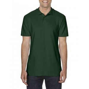 SOFTSTYLE<SUP>(r)</SUP> ADULT DOUBLE PIQU POLO, Forest Green (Polo shirt, 90-100% cotton)