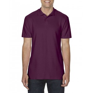 SOFTSTYLE<SUP>(r)</SUP> ADULT DOUBLE PIQU POLO, Maroon (Polo shirt, 90-100% cotton)