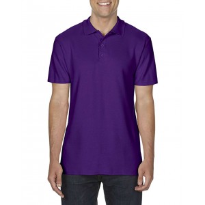 SOFTSTYLE<SUP>(r)</SUP> ADULT DOUBLE PIQU POLO, Purple (Polo shirt, 90-100% cotton)