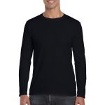 SOFTSTYLE<SUP><sup>®</sup></SUP> ADULT LONG SLEEVE T-SHIRT, Black (GI64400BL)