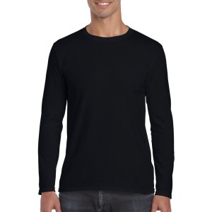 SOFTSTYLE(r) ADULT LONG SLEEVE T-SHIRT, Black (T-shirt, 90-100% cotton)